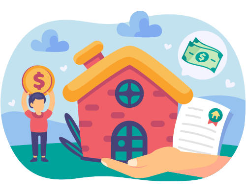 Person buying new home using assistance in Texas